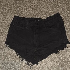 KanCan Black Jean Shorts High-Waisted Distressed